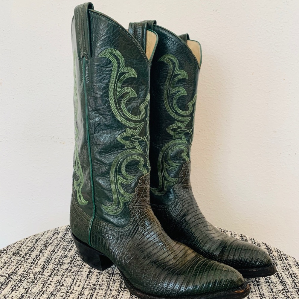 Green Cowboy Boots!